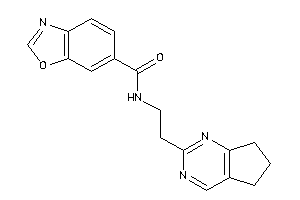 N-[2-(6,7-dihydro-5H-cyclopenta[d]pyrimidin-2-yl)ethyl]-1,3-benzoxazole-6-carboxamide