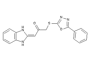 Image of 1-(1,3-dihydrobenzimidazol-2-ylidene)-3-[(5-phenyl-1,3,4-oxadiazol-2-yl)thio]acetone