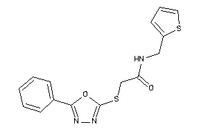 2-[(5-phenyl-1,3,4-oxadiazol-2-yl)thio]-N-(2-thenyl)acetamide