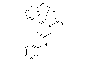 2-(2,5-diketospiro[imidazolidine-4,1'-indane]-1-yl)-N-phenyl-acetamide