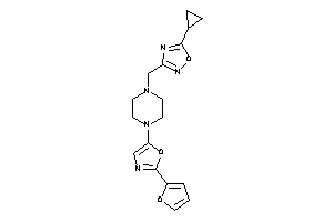 5-cyclopropyl-3-[[4-[2-(2-furyl)oxazol-5-yl]piperazino]methyl]-1,2,4-oxadiazole