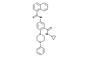 N-[3-(cyclopropylcarbamoyl)-4-(4-phenylpiperazino)phenyl]-1-naphthamide