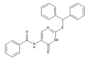 N-[2-(benzhydrylthio)-6-keto-1H-pyrimidin-5-yl]benzamide