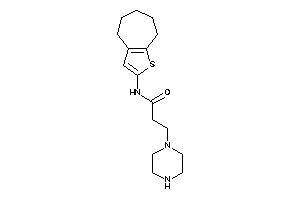 3-piperazino-N-(5,6,7,8-tetrahydro-4H-cyclohepta[b]thiophen-2-yl)propionamide