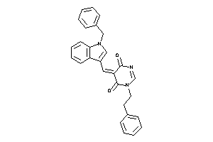 5-[(1-benzylindol-3-yl)methylene]-1-phenethyl-pyrimidine-4,6-quinone