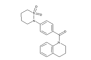 3,4-dihydro-2H-quinolin-1-yl-[4-(1,1-diketothiazinan-2-yl)phenyl]methanone