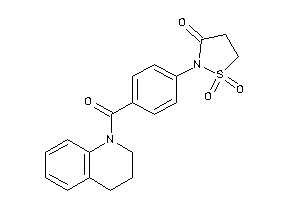 2-[4-(3,4-dihydro-2H-quinoline-1-carbonyl)phenyl]-1,1-diketo-1,2-thiazolidin-3-one