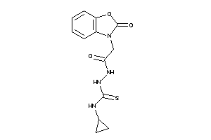 1-cyclopropyl-3-[[2-(2-keto-1,3-benzoxazol-3-yl)acetyl]amino]thiourea