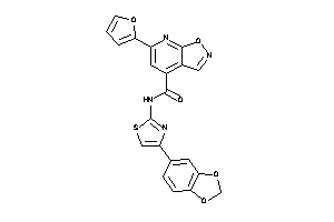 N-[4-(1,3-benzodioxol-5-yl)thiazol-2-yl]-6-(2-furyl)isoxazolo[5,4-b]pyridine-4-carboxamide