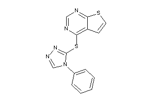 4-[(4-phenyl-1,2,4-triazol-3-yl)thio]thieno[2,3-d]pyrimidine