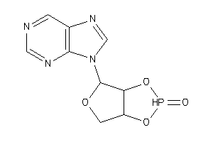 Image of 4-purin-9-yl-3,6,8-trioxa-7$l^{5}-phosphabicyclo[3.3.0]octane 7-oxide