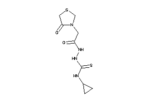 1-cyclopropyl-3-[[2-(4-ketothiazolidin-3-yl)acetyl]amino]thiourea