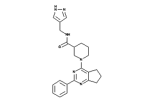 1-(2-phenyl-6,7-dihydro-5H-cyclopenta[d]pyrimidin-4-yl)-N-(1H-pyrazol-4-ylmethyl)nipecotamide