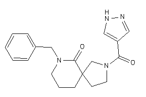 7-benzyl-3-(1H-pyrazole-4-carbonyl)-3,7-diazaspiro[4.5]decan-6-one