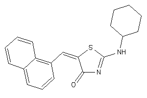 Image of 2-(cyclohexylamino)-5-(1-naphthylmethylene)-2-thiazolin-4-one