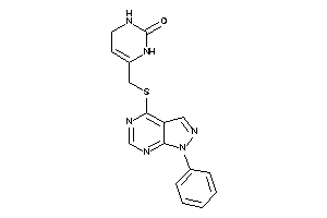 6-[[(1-phenylpyrazolo[3,4-d]pyrimidin-4-yl)thio]methyl]-3,4-dihydro-1H-pyrimidin-2-one