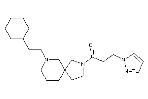 1-[7-(2-cyclohexylethyl)-3,7-diazaspiro[4.5]decan-3-yl]-3-pyrazol-1-yl-propan-1-one