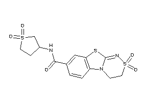 Image of N-(1,1-diketothiolan-3-yl)-2,2-diketo-3,4-dihydro-[1,2,4]thiadiazino[3,4-b][1,3]benzothiazole-8-carboxamide