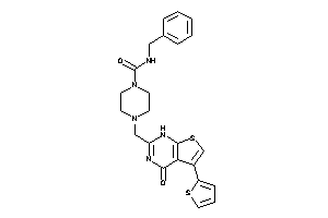 N-benzyl-4-[[4-keto-5-(2-thienyl)-1H-thieno[2,3-d]pyrimidin-2-yl]methyl]piperazine-1-carboxamide
