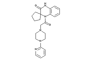 Image of 4-[2-[4-(2-pyridyl)piperazino]acetyl]spiro[1H-quinoxaline-3,1'-cyclopentane]-2-one