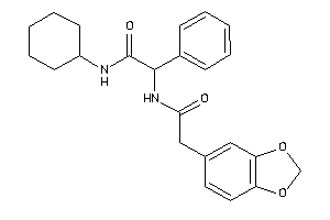 2-[[2-(1,3-benzodioxol-5-yl)acetyl]amino]-N-cyclohexyl-2-phenyl-acetamide