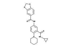 N-[3-(cyclopropylcarbamoyl)-4-piperidino-phenyl]-piperonylamide