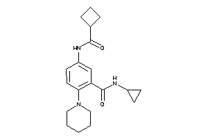 5-(cyclobutanecarbonylamino)-N-cyclopropyl-2-piperidino-benzamide