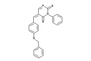 Image of 5-(4-benzoxybenzylidene)-3-phenyl-pyrimidine-2,4-quinone