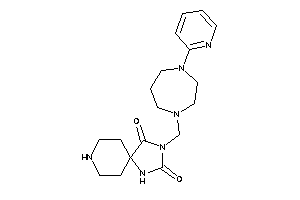 Image of 3-[[4-(2-pyridyl)-1,4-diazepan-1-yl]methyl]-1,3,8-triazaspiro[4.5]decane-2,4-quinone