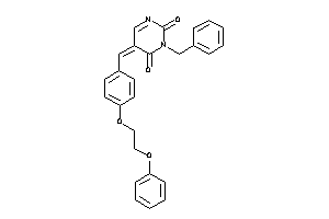3-benzyl-5-[4-(2-phenoxyethoxy)benzylidene]pyrimidine-2,4-quinone