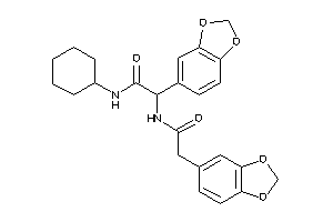 2-(1,3-benzodioxol-5-yl)-2-[[2-(1,3-benzodioxol-5-yl)acetyl]amino]-N-cyclohexyl-acetamide