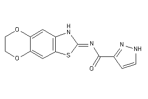 N-(6,7-dihydro-3H-[1,4]dioxino[2,3-f][1,3]benzothiazol-2-ylidene)-1H-pyrazole-3-carboxamide