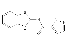 N-(3H-1,3-benzothiazol-2-ylidene)-1H-pyrazole-5-carboxamide