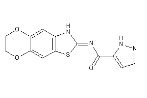 N-(6,7-dihydro-3H-[1,4]dioxino[2,3-f][1,3]benzothiazol-2-ylidene)-1H-pyrazole-5-carboxamide