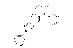 Image of 3-phenyl-5-[(1-phenylpyrrol-3-yl)methylene]pyrimidine-2,4-quinone