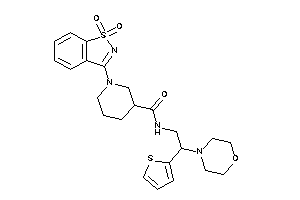 1-(1,1-diketo-1,2-benzothiazol-3-yl)-N-[2-morpholino-2-(2-thienyl)ethyl]nipecotamide