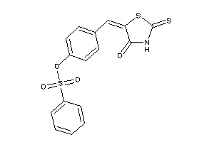 Benzenesulfonic Acid [4-[(4-keto-2-thioxo-thiazolidin-5-ylidene)methyl]phenyl] Ester