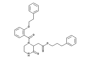 2-[3-keto-1-(2-phenethyloxybenzoyl)piperazin-2-yl]acetic Acid 3-phenylpropyl Ester