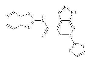 N-(1,3-benzothiazol-2-yl)-6-(2-furyl)-1H-pyrazolo[3,4-b]pyridine-4-carboxamide