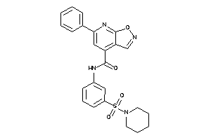 6-phenyl-N-(3-piperidinosulfonylphenyl)isoxazolo[5,4-b]pyridine-4-carboxamide