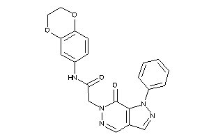 Image of N-(2,3-dihydro-1,4-benzodioxin-6-yl)-2-(7-keto-1-phenyl-pyrazolo[3,4-d]pyridazin-6-yl)acetamide