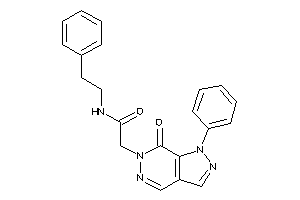 Image of 2-(7-keto-1-phenyl-pyrazolo[3,4-d]pyridazin-6-yl)-N-phenethyl-acetamide