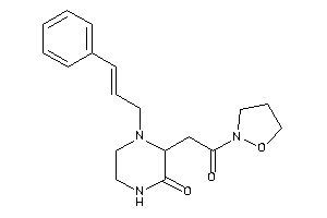 Image of 4-cinnamyl-3-(2-isoxazolidin-2-yl-2-keto-ethyl)piperazin-2-one
