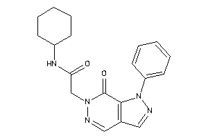 Image of N-cyclohexyl-2-(7-keto-1-phenyl-pyrazolo[3,4-d]pyridazin-6-yl)acetamide