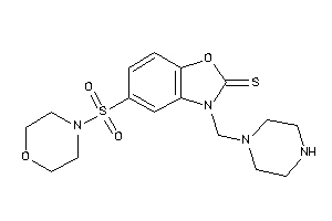 5-morpholinosulfonyl-3-(piperazinomethyl)-1,3-benzoxazole-2-thione