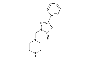 Image of 5-phenyl-3-(piperazinomethyl)-1,3,4-oxadiazole-2-thione