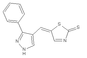 5-[(3-phenyl-1H-pyrazol-4-yl)methylene]-3-thiazoline-2-thione