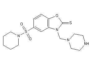 3-(piperazinomethyl)-5-piperidinosulfonyl-1,3-benzoxazole-2-thione