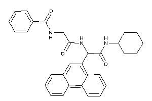 Image of N-[2-[[2-(cyclohexylamino)-2-keto-1-(9-phenanthryl)ethyl]amino]-2-keto-ethyl]benzamide