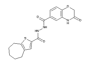 3-keto-N'-(5,6,7,8-tetrahydro-4H-cyclohepta[b]thiophene-2-carbonyl)-4H-1,4-benzoxazine-6-carbohydrazide